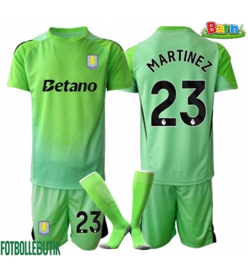 Aston Villa Emiliano Martinez #23 Målvakt Bortaställ Barn 2025-26 Kortärmad (+ Korta byxor)